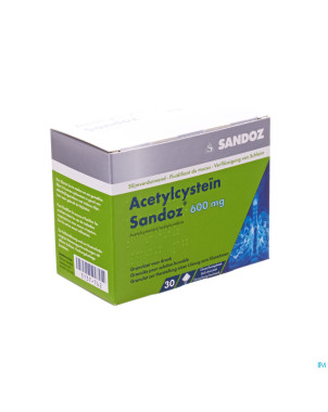 Acetylcystein sandoz 600mg granul. boisson sach 30
