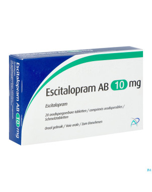 Escitalopram ab 10mg comp orodisp  28 x 10mg