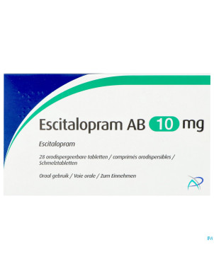 Escitalopram ab 10mg comp orodisp  28 x 10mg