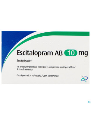 Escitalopram ab 10mg comp orodisp  98 x 10mg