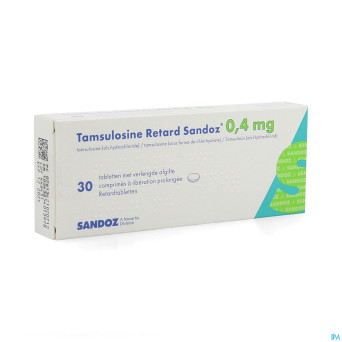 Tamsulosine retard sandoz 0,4mg comp pell  30