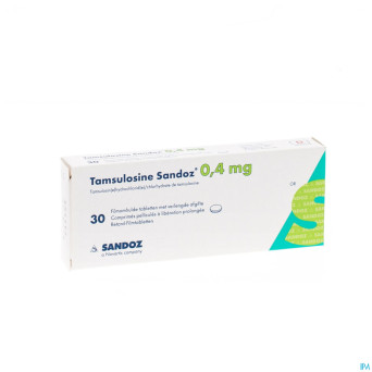 Tamsulosine retard sandoz 0,4mg comp pell  30
