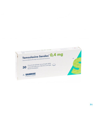 Tamsulosine retard sandoz 0,4mg comp pell  30