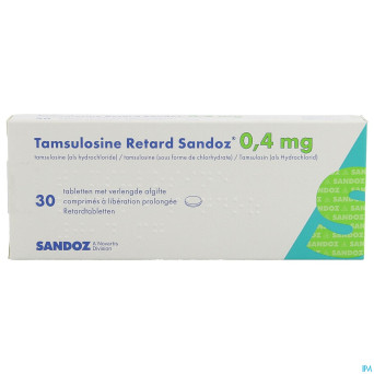 Tamsulosine retard sandoz 0,4mg comp pell  30