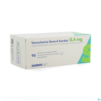 Tamsulosine retard sandoz 0,4mg comp pell  90