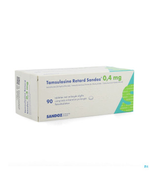 Tamsulosine retard sandoz 0,4mg comp pell  90