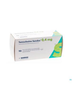 Tamsulosine retard sandoz 0,4mg comp pell  90