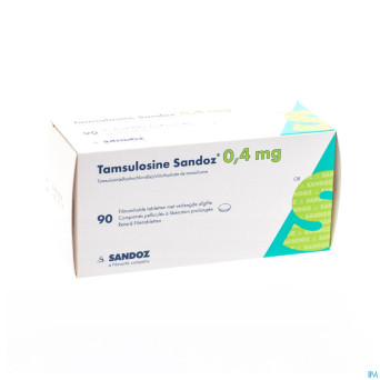 Tamsulosine retard sandoz 0,4mg comp pell  90