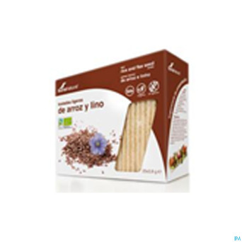 Soria toasts de riz legeres graines de lin 25x3,4g