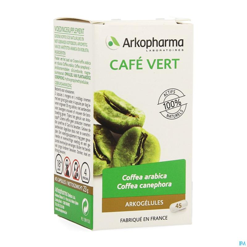 Arkogelules cafe vert nf caps 45    cfr 4137832