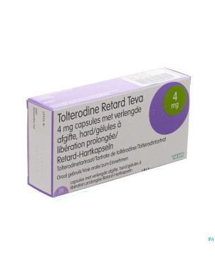 Tolterodine retard teva 4 mg caps liber prol 28