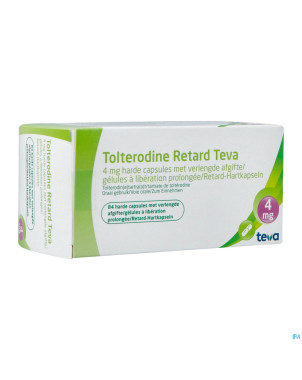 Tolterodine retard teva 4 mg caps liber prol 84