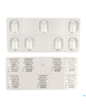 Telmisartan hctz teva 80mg/25 mg tabl  98