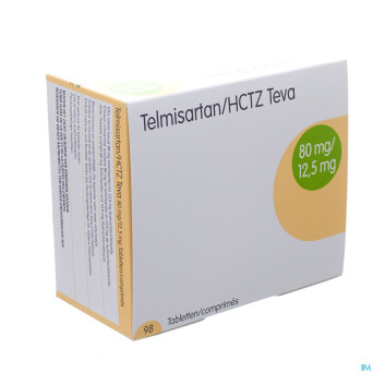 Telmisartan hctz teva 80mg/12,5mg tabl 98