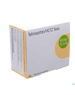 Telmisartan hctz teva 80mg/12,5mg tabl 98