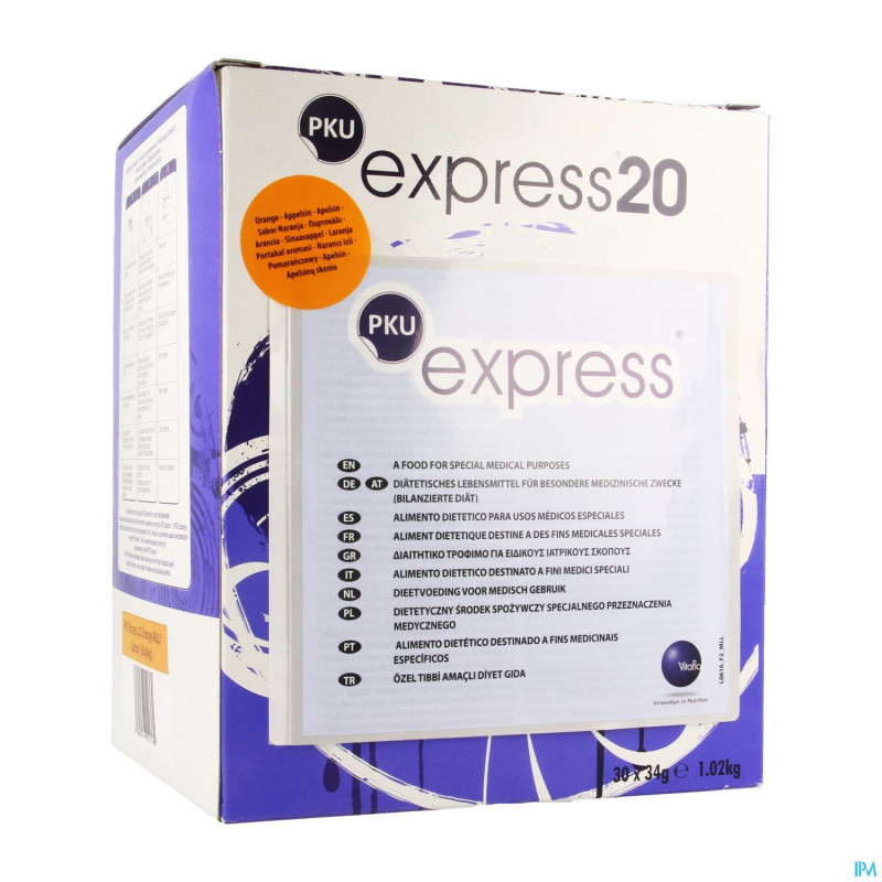 Pku express 20 orange    30 x 34g