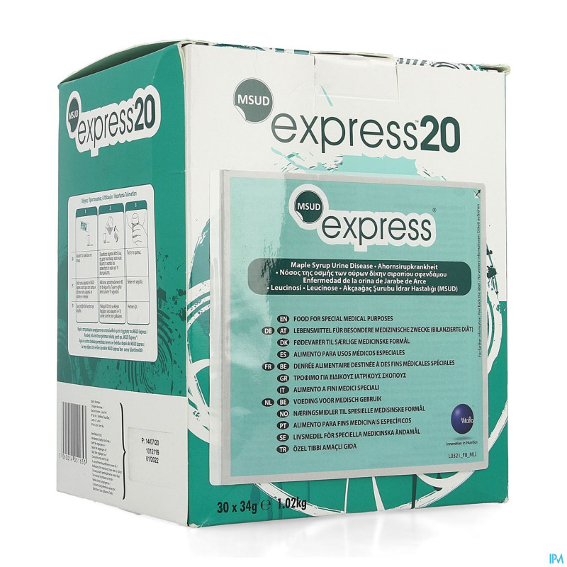 Msud express 20 non aromatise 30x34g