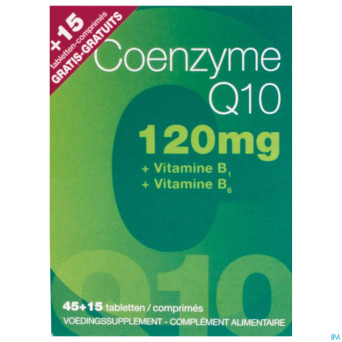 Coenzyme q10 120mg tabl 45 + 15 gratuit    6910