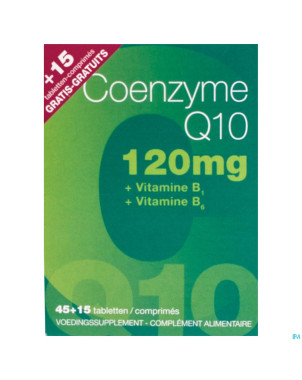 Coenzyme q10 120mg tabl 45 + 15 gratuit    6910