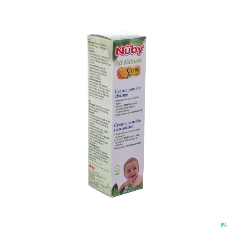 Nuby citroganix creme pour le change    120g