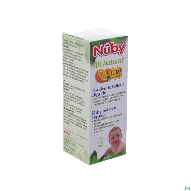 Nuby citroganix poudre toilette liquide    125g