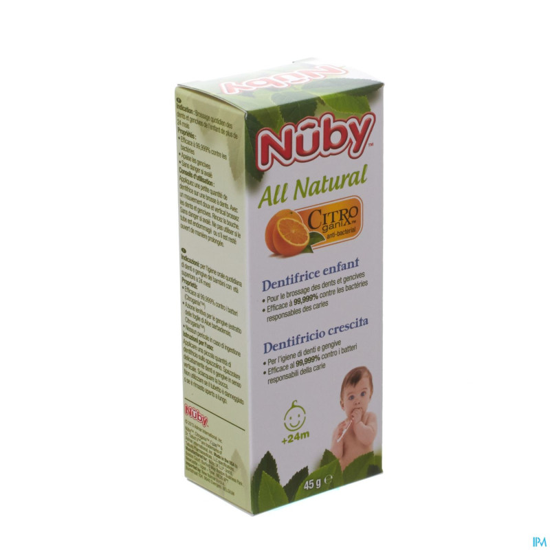 Nuby citroganix dentifrice enf. 45g