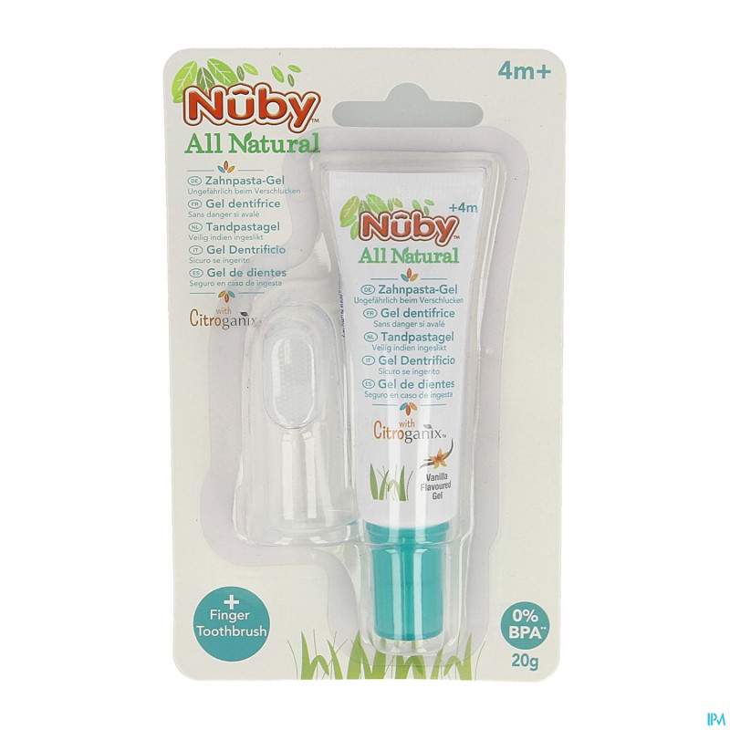 Nuby citroganix gel nett. gencives-dents doigt 20g