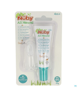 Nuby citroganix gel nett. gencives-dents doigt 20g
