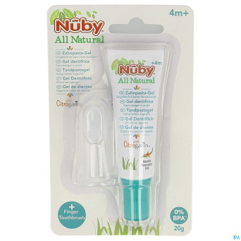 Nuby citroganix gel nett. gencives-dents doigt 20g