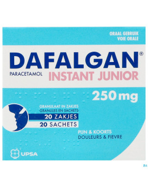 Dafalgan instant junior gran sach 20 x  250 mg