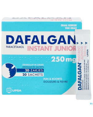 Dafalgan instant junior gran sach 20 x  250 mg
