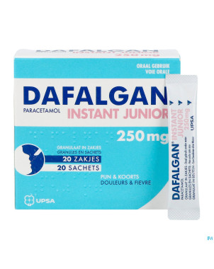 Dafalgan instant junior gran sach 20 x  250 mg