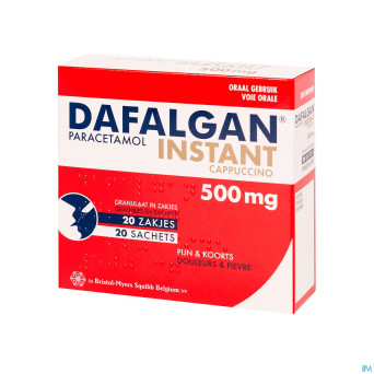 Dafalgan instant cappuccino gran sach 20x 500mg