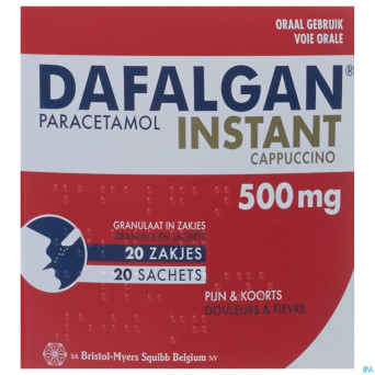 Dafalgan instant cappuccino gran sach 20x 500mg
