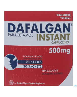 Dafalgan instant cappuccino gran sach 20x 500mg
