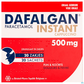 Dafalgan instant cappuccino gran sach 20x 500mg