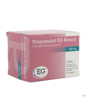 Propranolol retard eg caps  60x160mg