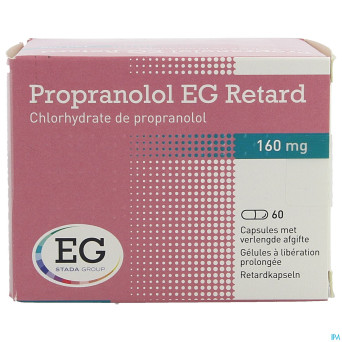 Propranolol retard eg caps  60x160mg
