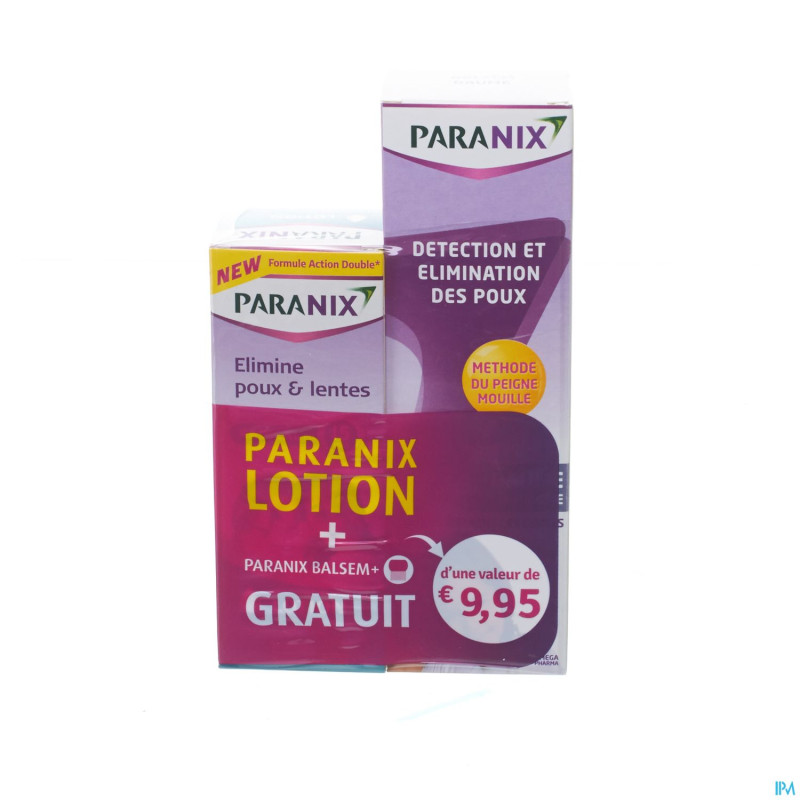 Paranix duo lotion+peigne+baume 2x100ml