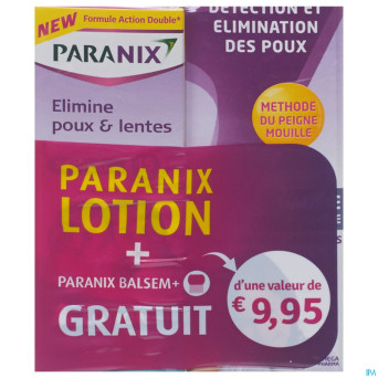 Paranix duo lotion+peigne+baume 2x100ml
