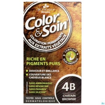 Color&soins 4b chatain brownie    135ml 3chenes