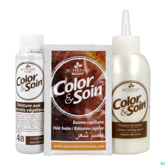 Color&soins 4b chatain brownie    135ml 3chenes