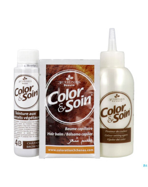 Color&soins 4b chatain brownie    135ml 3chenes
