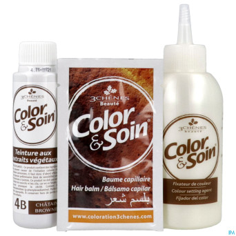 Color&soins 4b chatain brownie    135ml 3chenes