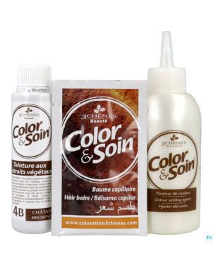 Color&soins 4b chatain brownie    135ml 3chenes