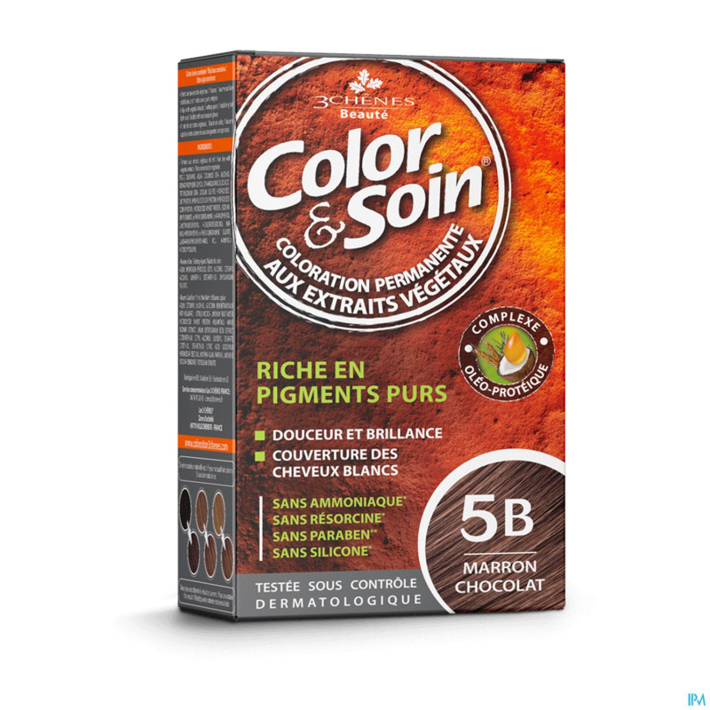 Color&soins 5b marron chocolat    135ml 3chenes