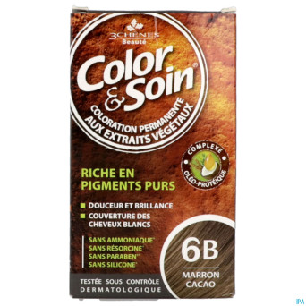 Color&soins 6b marron cacao    135ml 3chenes