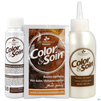 Color&soins 6b marron cacao    135ml 3chenes