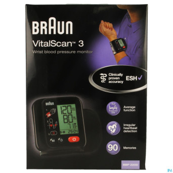 Braun tensiometre poignet bbp2200 vitalscan 3