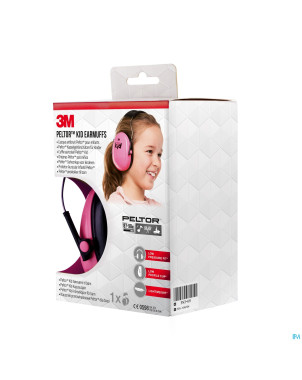 Peltor hearing protector kid neon pink 1